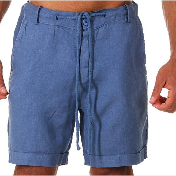 Mens Sports Running Fitness Shorts Solid-Color Casual Pants With Drawstring / Pantaloncini sportivi da uomo per corsa e fitness, tinta unita, casual, con coulisse - FRAMOShopabbigliamento uomo FRAMOShopDark Blue2XLCJYD295229533GT