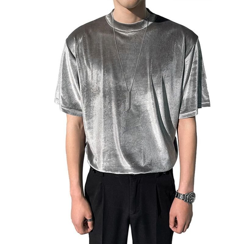 Mens Summer New Cool Short-Sleeve T-Shirt / T-shirt da uomo estiva a maniche corte, nuova e fresca - FRAMOShopabbigliamento uomo FRAMOShopSilver2XLCJYH295530410JQ