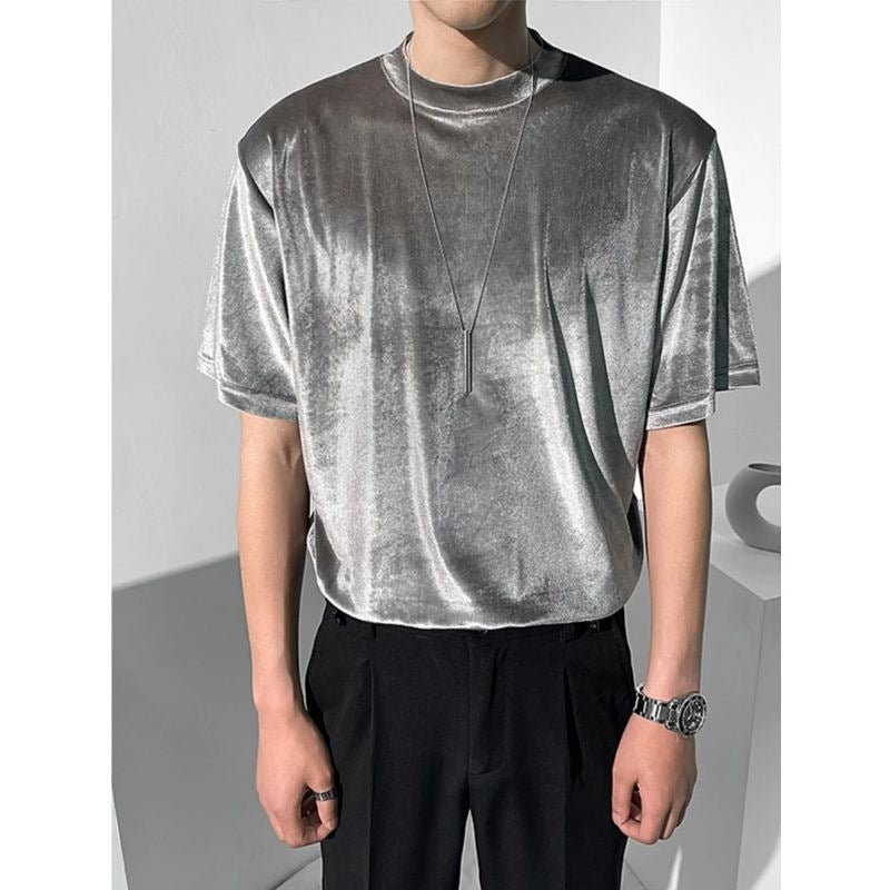 Mens Summer New Cool Short-Sleeve T-Shirt / T-shirt da uomo estiva a maniche corte, nuova e fresca - FRAMOShopabbigliamento uomo FRAMOShopSilver2XLCJYH295530410JQ