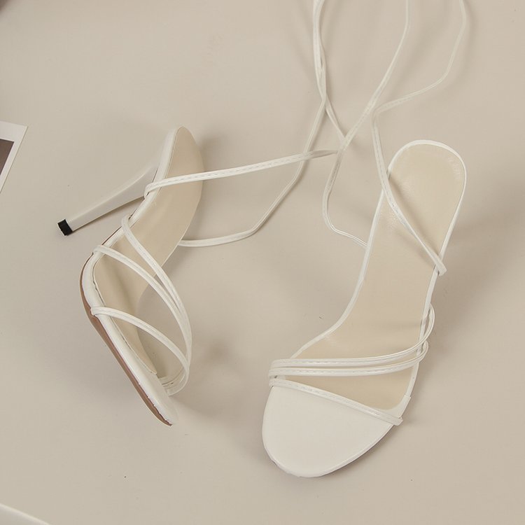 Sexy Round Toe Strap Stiletto Heel High Heels / Sandali con tacco a spillo e cinturino sulla punta, sexy e provocanti. - FRAMOShopcalzature donna FRAMOShopBeige35CJYD243993009IR