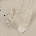 Sexy Round Toe Strap Stiletto Heel High Heels / Sandali con tacco a spillo e cinturino sulla punta, sexy e provocanti. - FRAMOShopcalzature donna FRAMOShopBeige35CJYD243993009IR