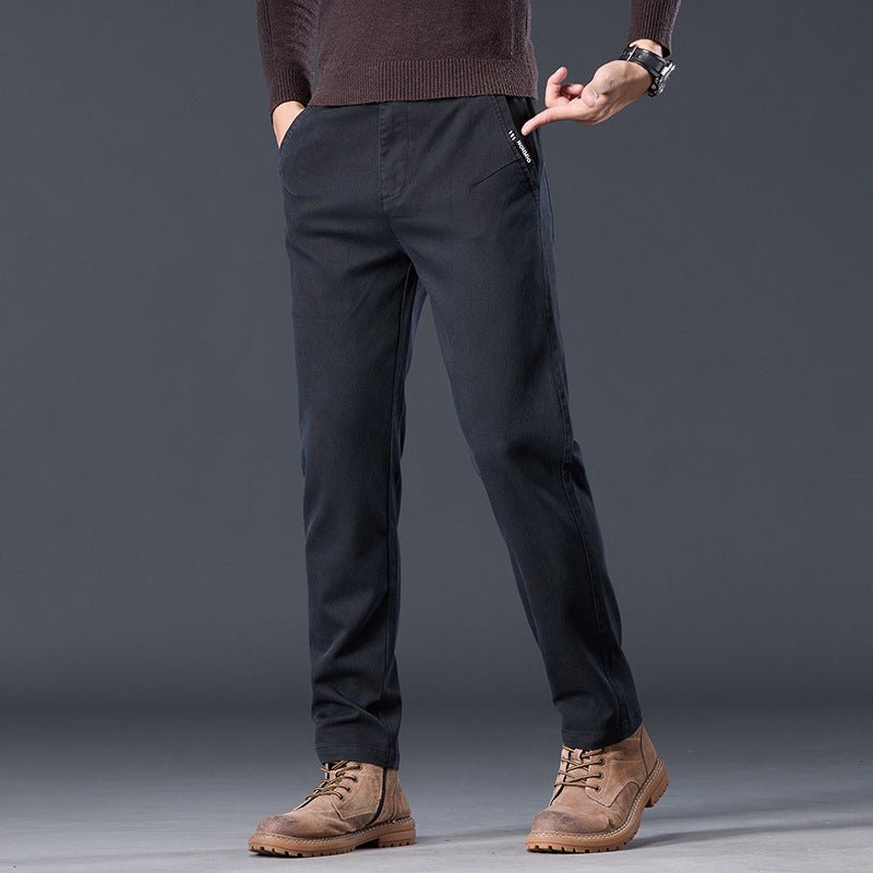 Spring And Autumn Loose-fitting Straight-leg Slim-fit Casual Trousers / Pantaloni casual slim fit a gamba dritta, vestibilità ampia, per primavera e autunno - FRAMOShopabbigliamento uomo FRAMOShopBlack28CJXX295107401AZ