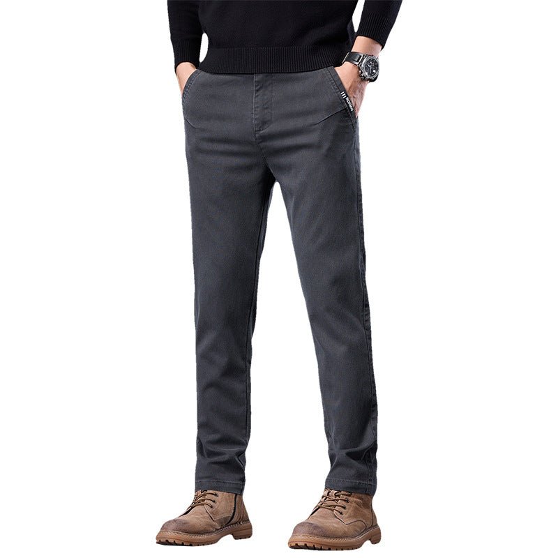 Spring And Autumn Loose-fitting Straight-leg Slim-fit Casual Trousers / Pantaloni casual slim fit a gamba dritta, vestibilità ampia, per primavera e autunno - FRAMOShopabbigliamento uomo FRAMOShopGray28CJXX295107410JQ
