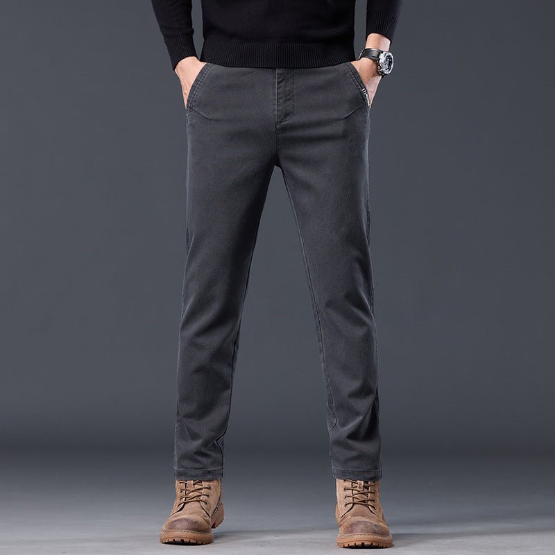 Spring And Autumn Loose-fitting Straight-leg Slim-fit Casual Trousers / Pantaloni casual slim fit a gamba dritta, vestibilità ampia, per primavera e autunno - FRAMOShopabbigliamento uomo FRAMOShopGray28CJXX295107410JQ