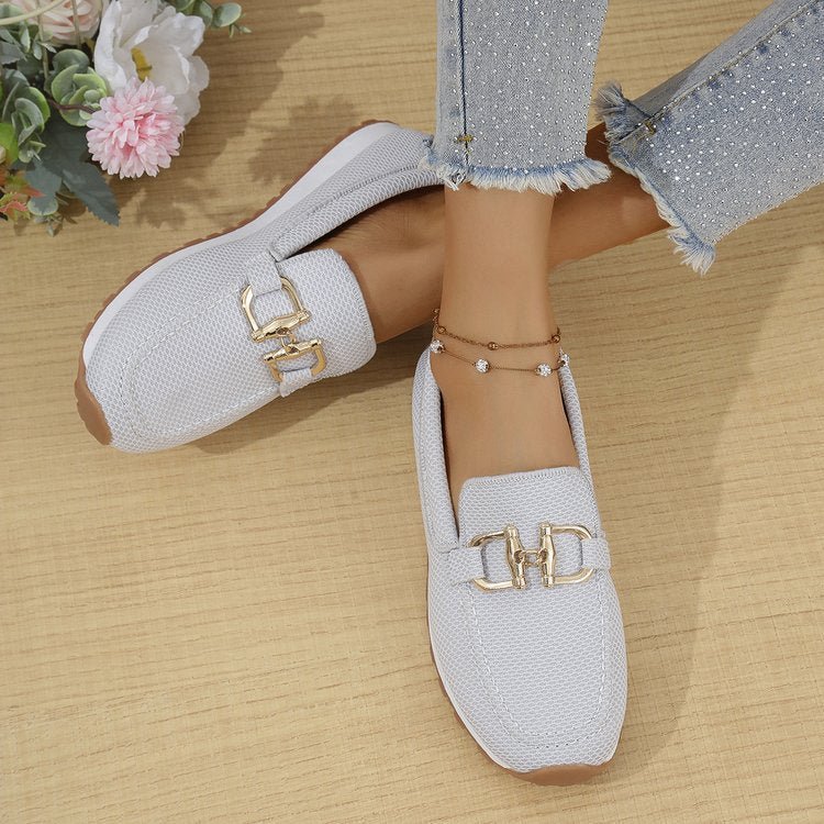Women's All-match Casual Solid Color Flat Simple Sneaker / Sneakers basse semplici da donna, versatili e casual, in tinta unita. - FRAMOShopcalzature donna FRAMOShopWhite36CJYD243594401AZ