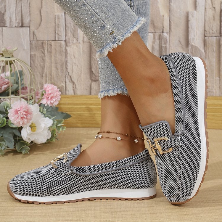 Women's All-match Casual Solid Color Flat Simple Sneaker / Sneakers basse semplici da donna, versatili e casual, in tinta unita. - FRAMOShopcalzature donna FRAMOShopBlack36CJYD243594409IR