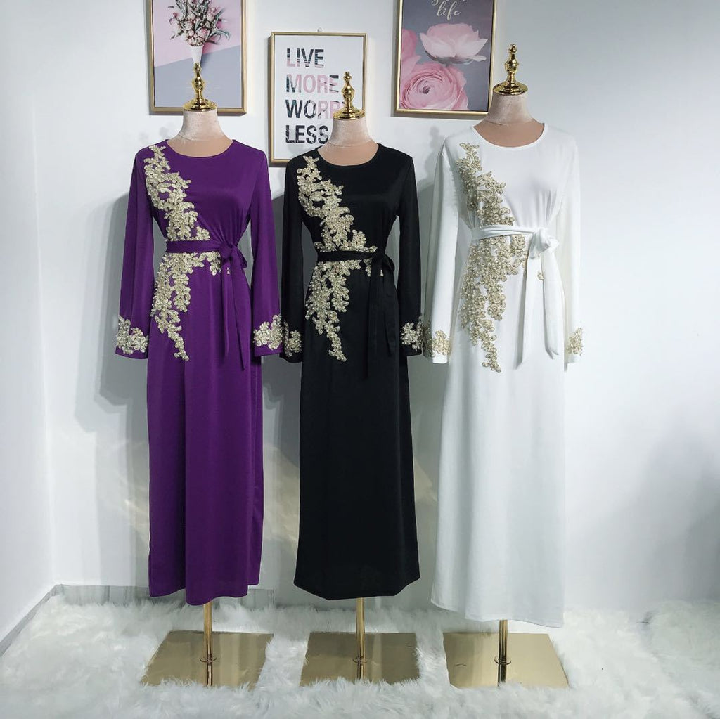 Womens Evening Gown Embroidered Dress abito da sera donna ricamato - FRAMOShopAbbigliamento donna FRAMOShopPurple2XLCJLY297621010JQ