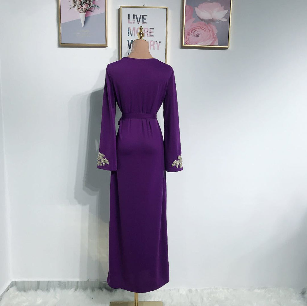 Womens Evening Gown Embroidered Dress abito da sera donna ricamato - FRAMOShopAbbigliamento donna FRAMOShopPurple2XLCJLY297621010JQ