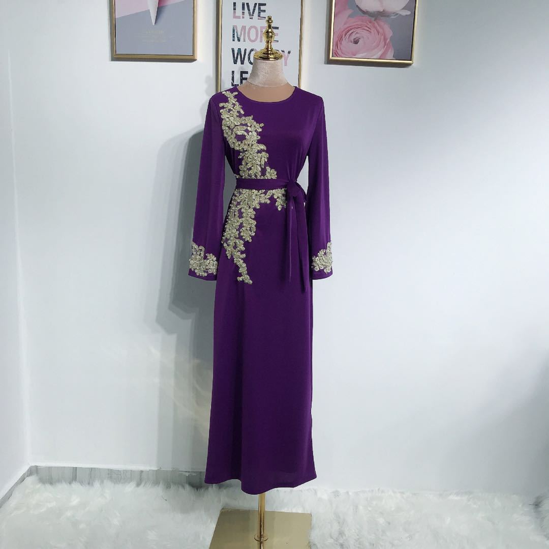 Womens Evening Gown Embroidered Dress abito da sera donna ricamato - FRAMOShopAbbigliamento donna FRAMOShopPurple2XLCJLY297621010JQ